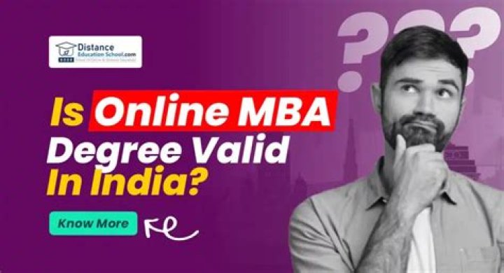 Are Online Masters Degree valid in India?