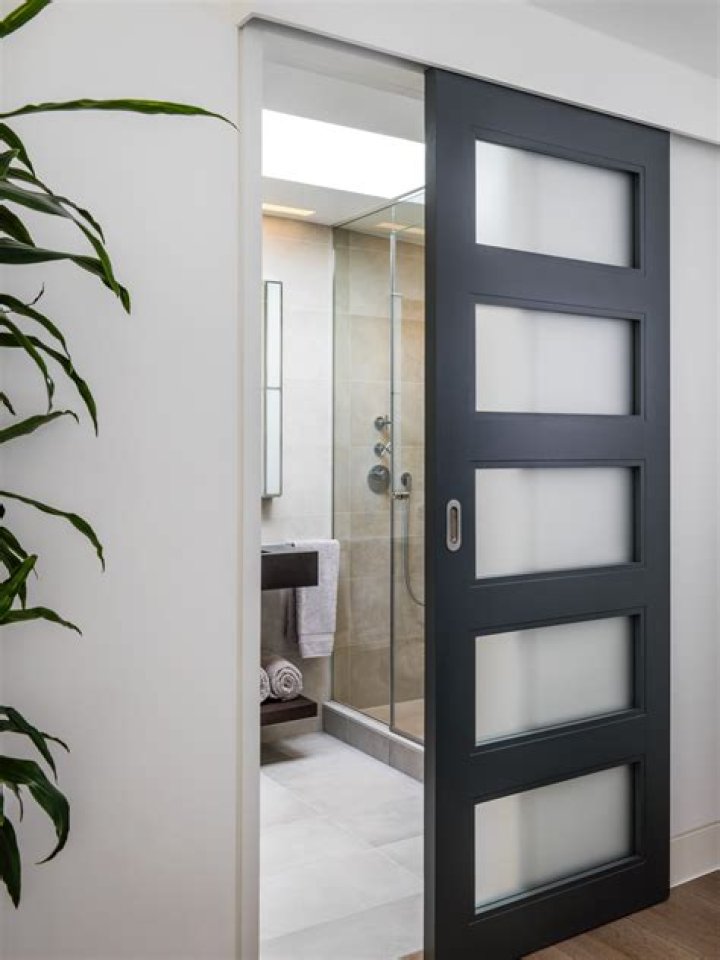 Are sliding doors good for bathrooms?