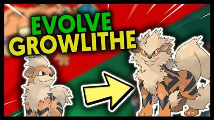 At what level does Growlithe evolve?