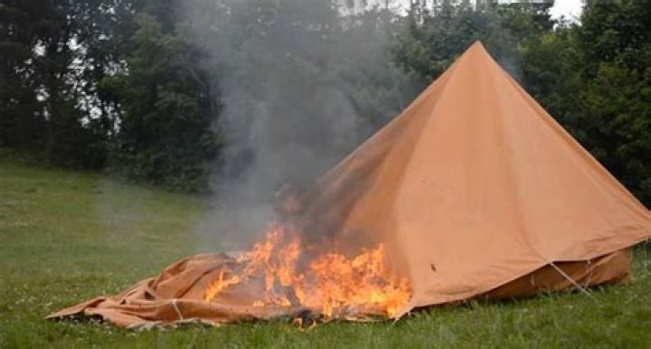 Can I have a fire under a tarp?