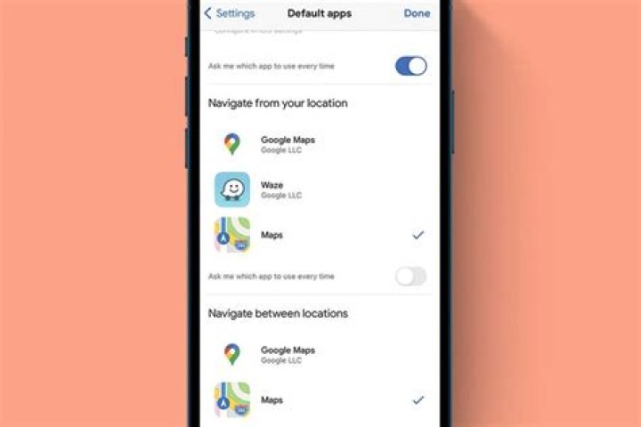 Can I make Google Maps default on iPhone?