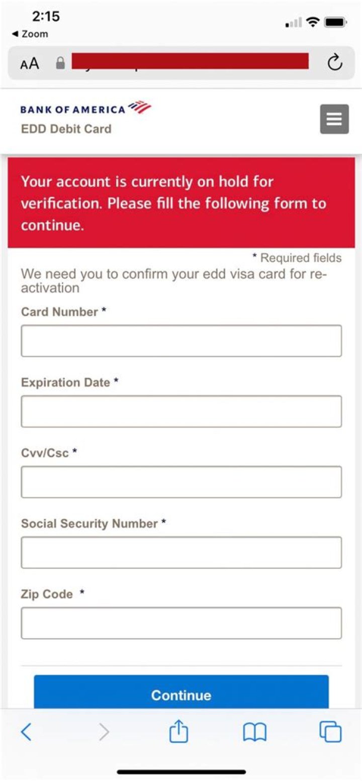 Can I transfer money to my Bank of America EDD card?