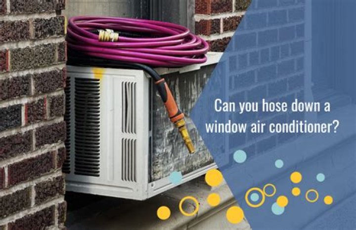 Can you hose down a window air conditioner?