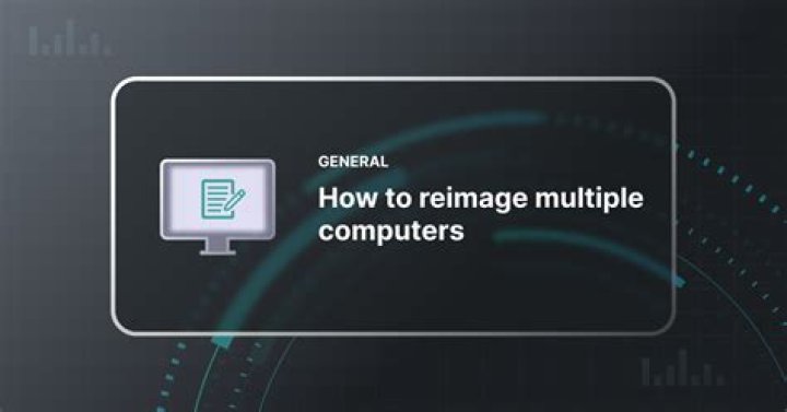 Can you reimage a computer remotely?
