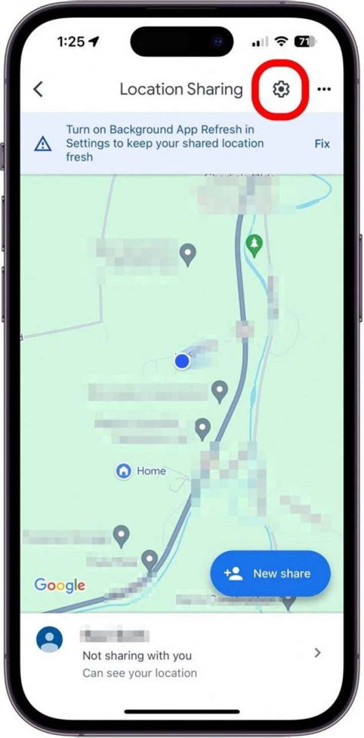 Can you share location with Android from iPhone?