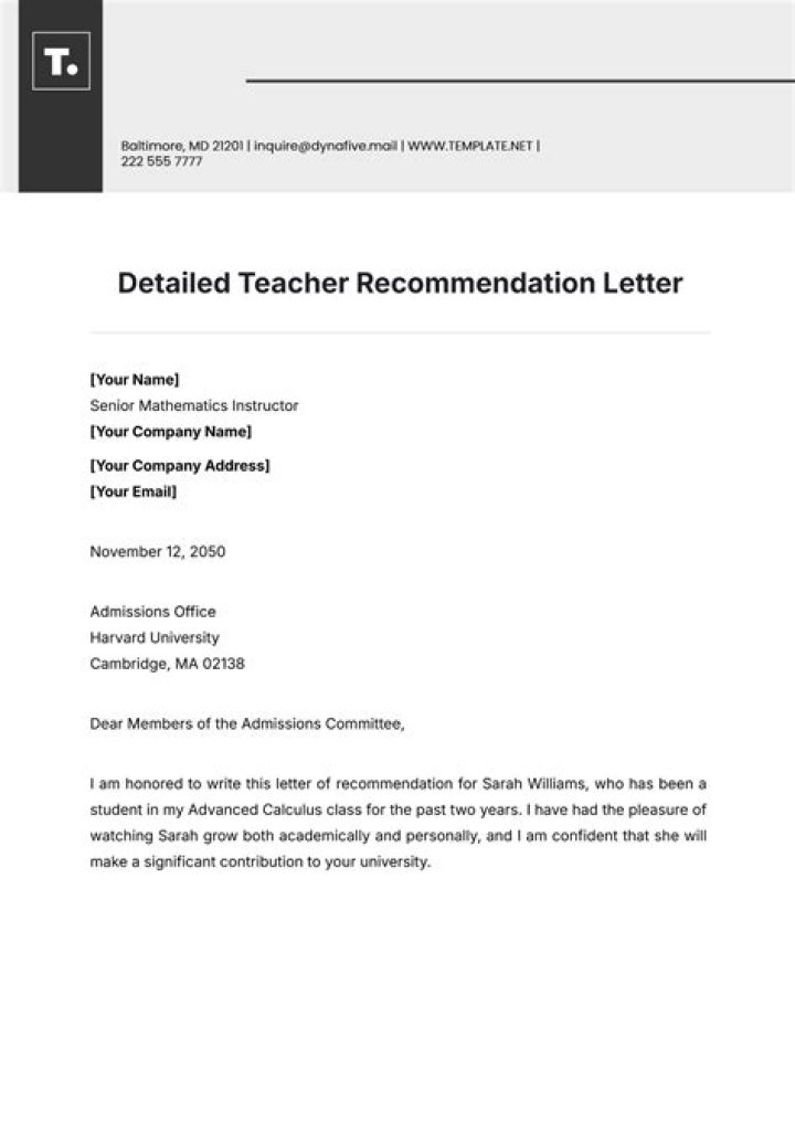 Do I need a teacher recommendation for FSU?