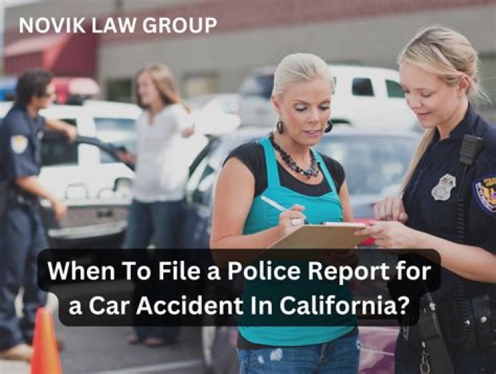 Do you have to file a police report after a car accident in California?