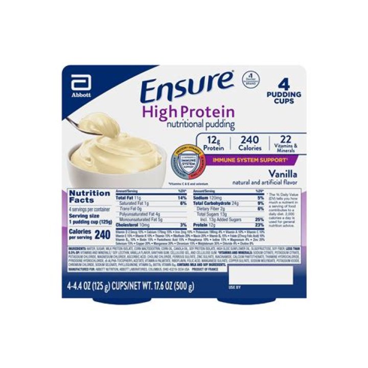 Does ensure pudding have protein?