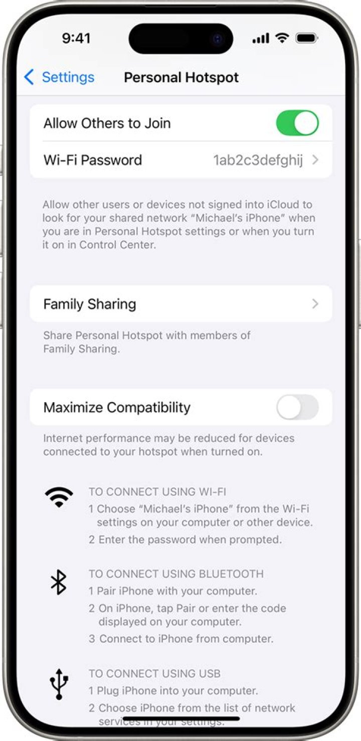 Does iPhone 8 plus have mobile hotspot?