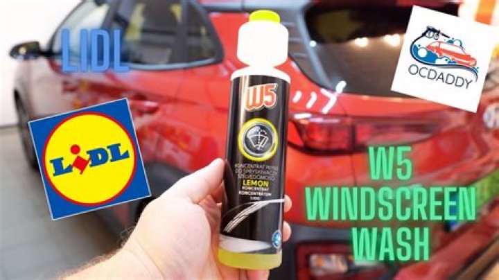 Does Lidl sell screen wash?