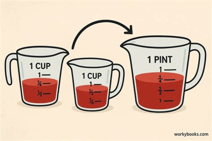 How big is a pint compared to a cup?