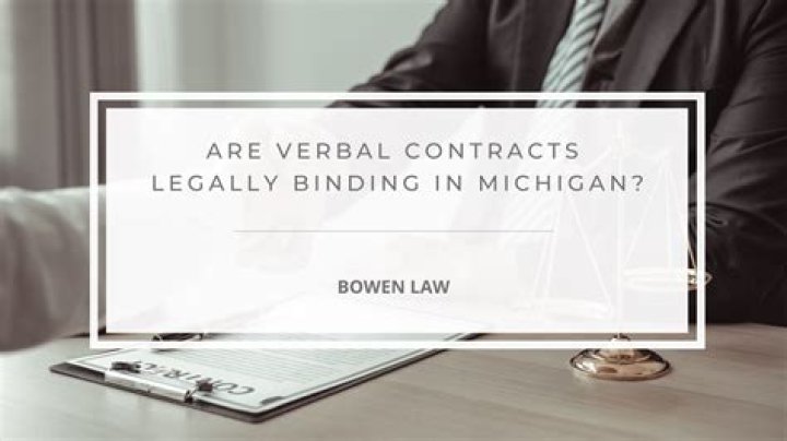 How binding is a verbal contract
