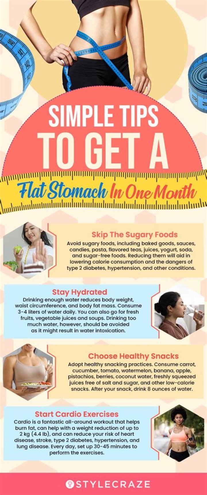 How can I flatten my tummy fast?
