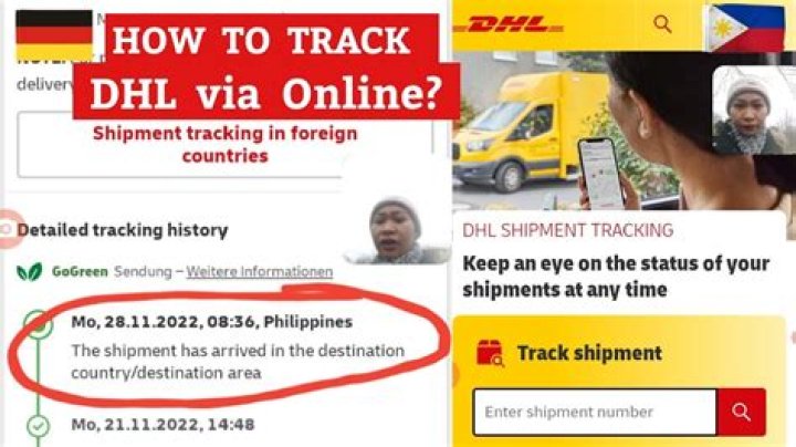 How can I track my visa on DHL?