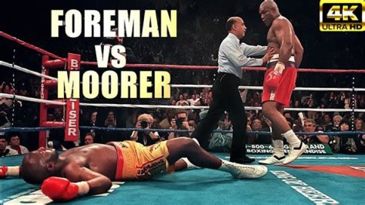 How did Foreman knockout Moorer?