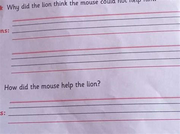 How did the mouse help the lion