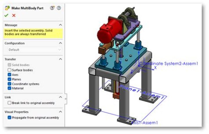 How do I animate an assembly in SOLIDWORKS?