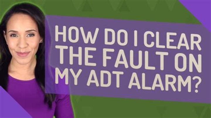 How do I clear the fault on my ADT alarm?