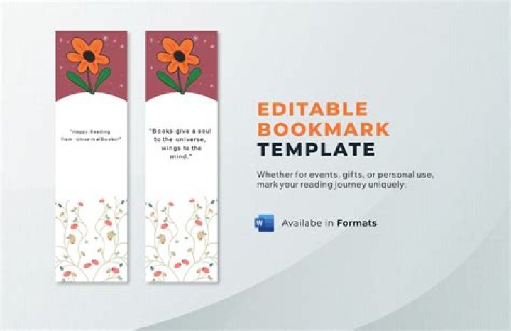 How do I create a bookmark template?