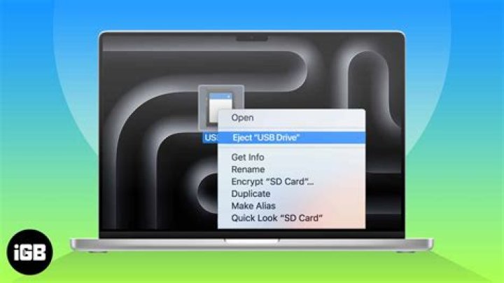 How do I eject USB from MacBook?