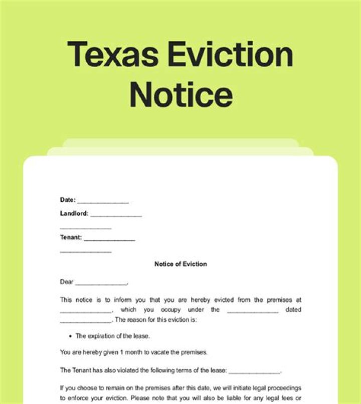 How do I file an eviction notice in Texas?