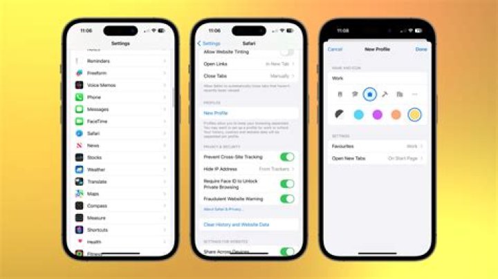 How do I get to profiles on my iPhone 7?