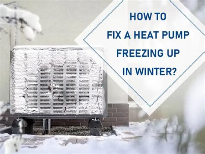 How do I protect my heat pump from freezing rain