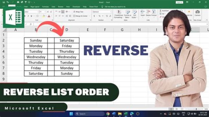How do I reverse the order of a list?