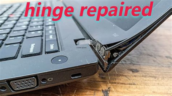 How do I tighten my laptop hinges?