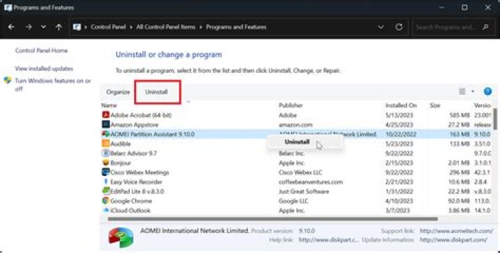 How do I uninstall add-ons?