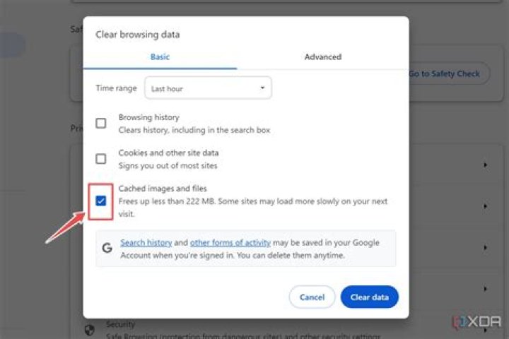 How do I view cached data in Chrome?