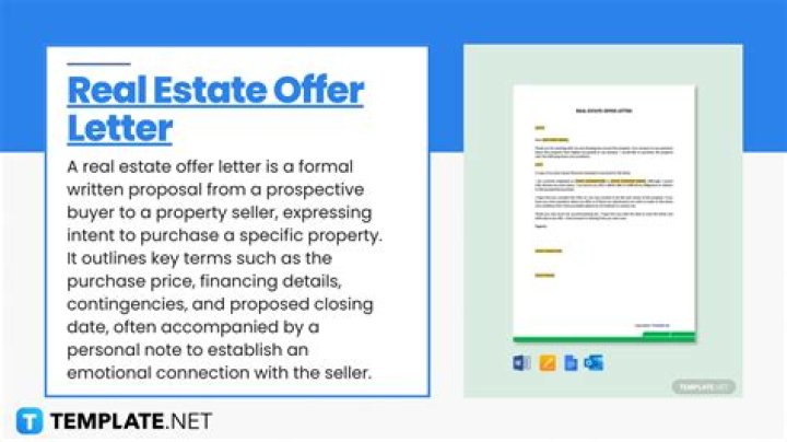 How do I write a real estate offer letter?