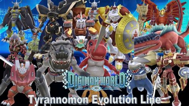 How do you evolve Tyrannomon in Digimon World?
