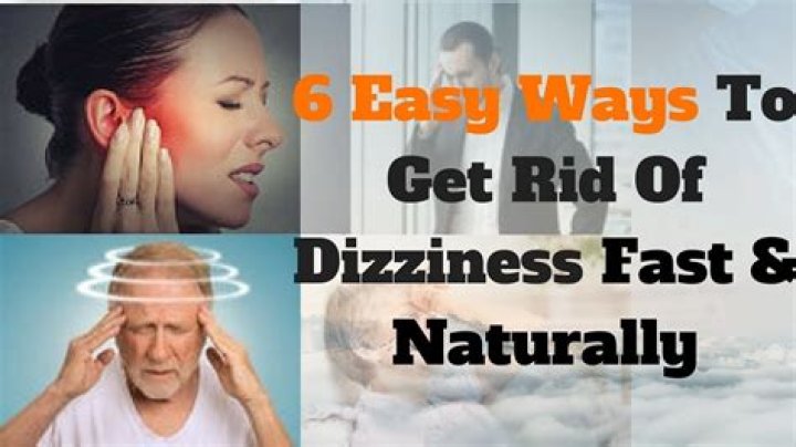 How do you get rid of dizziness in your ear?