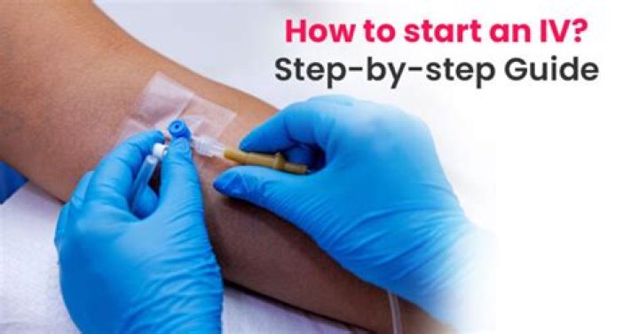 How do you insert an IV step by step?