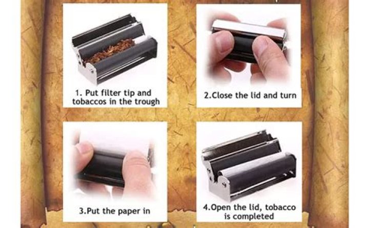 How do you make a cigarette roller with a pencil?