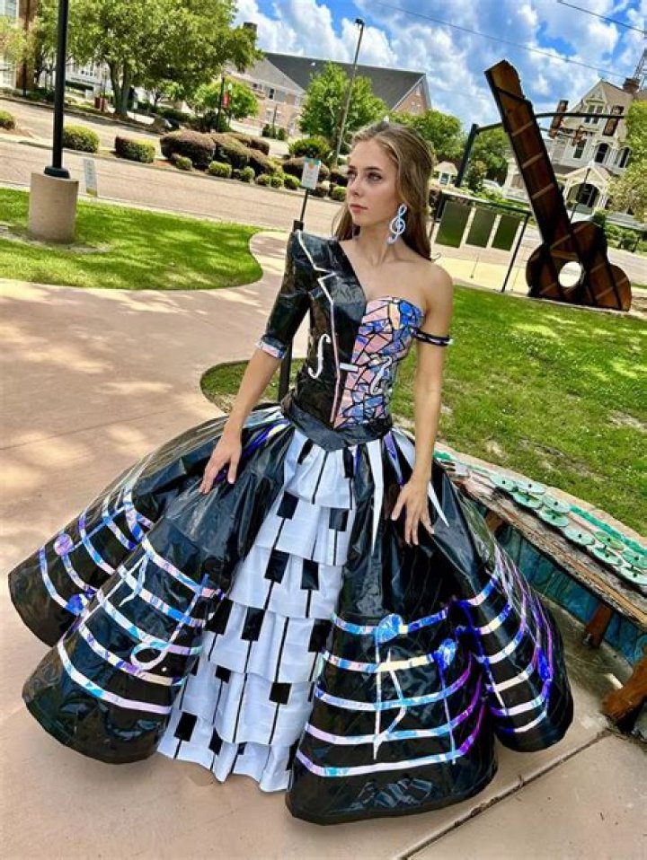 How do you make a duct tape dress?