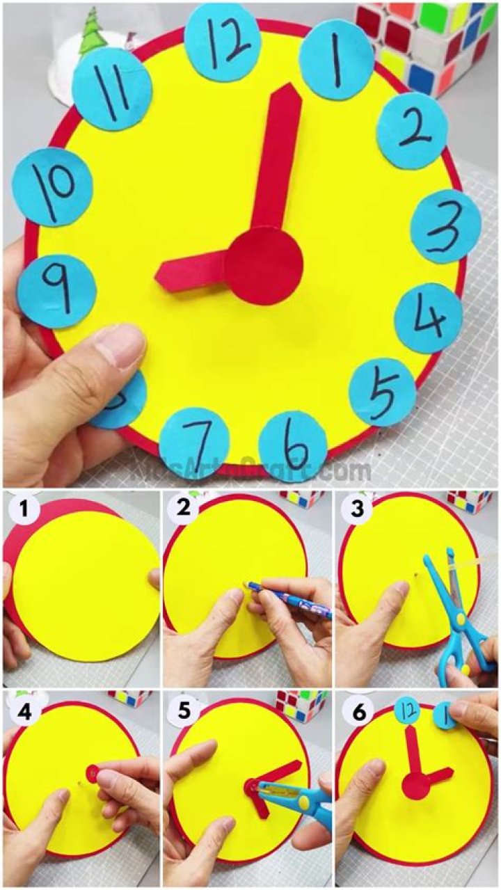 How do you make a paper clock that works?