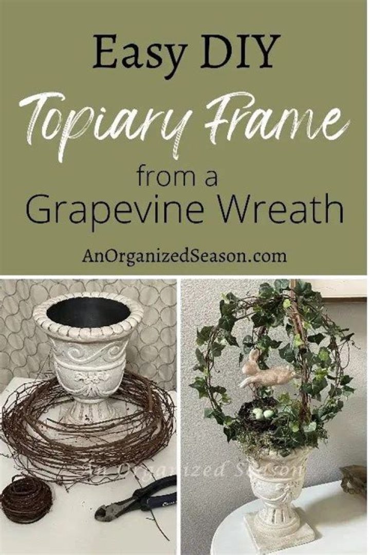 How do you make a topiary frame?