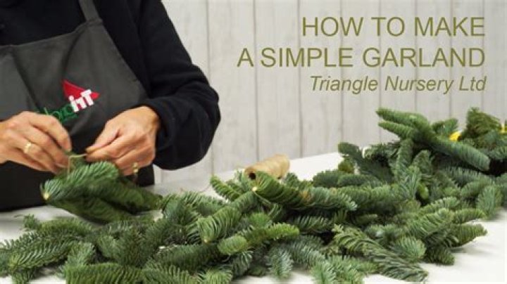 How do you make fresh foliage garland?