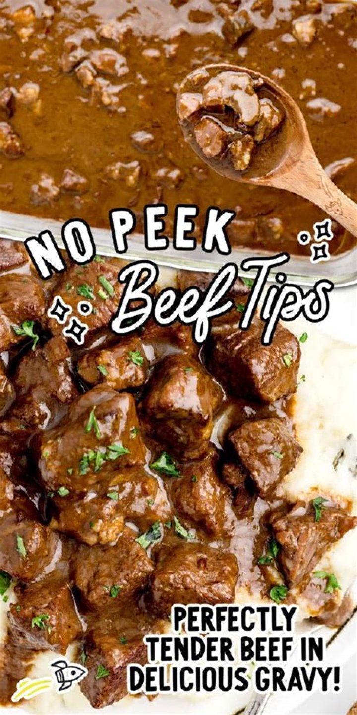 How do you make tough beef tips tender?
