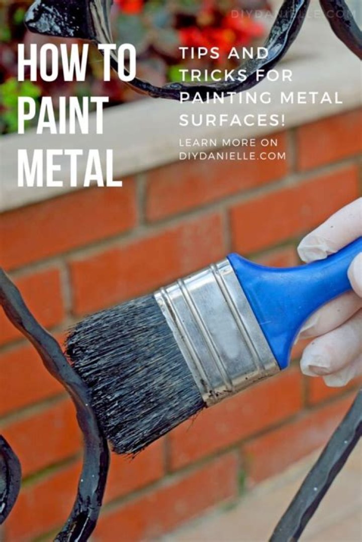 How do you paint on metal?