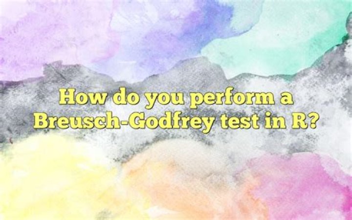 How do you perform a breusch Godfrey test?
