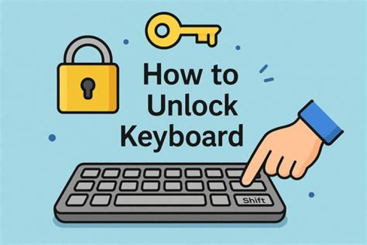 How do you unlock a Dell keyboard?