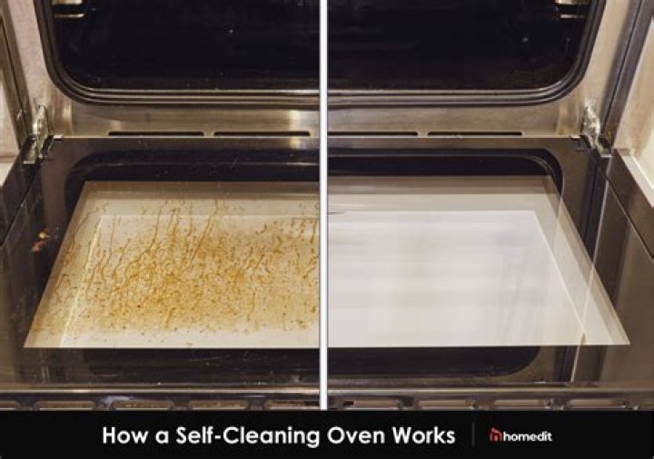 How do you unlock a self-cleaning oven?