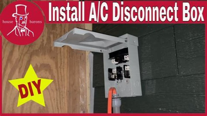How do you wire an AC disconnect box?