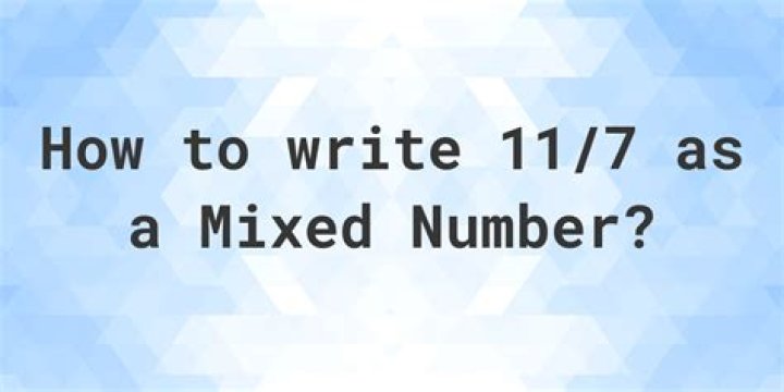 How do you write 12 7 as a mixed number