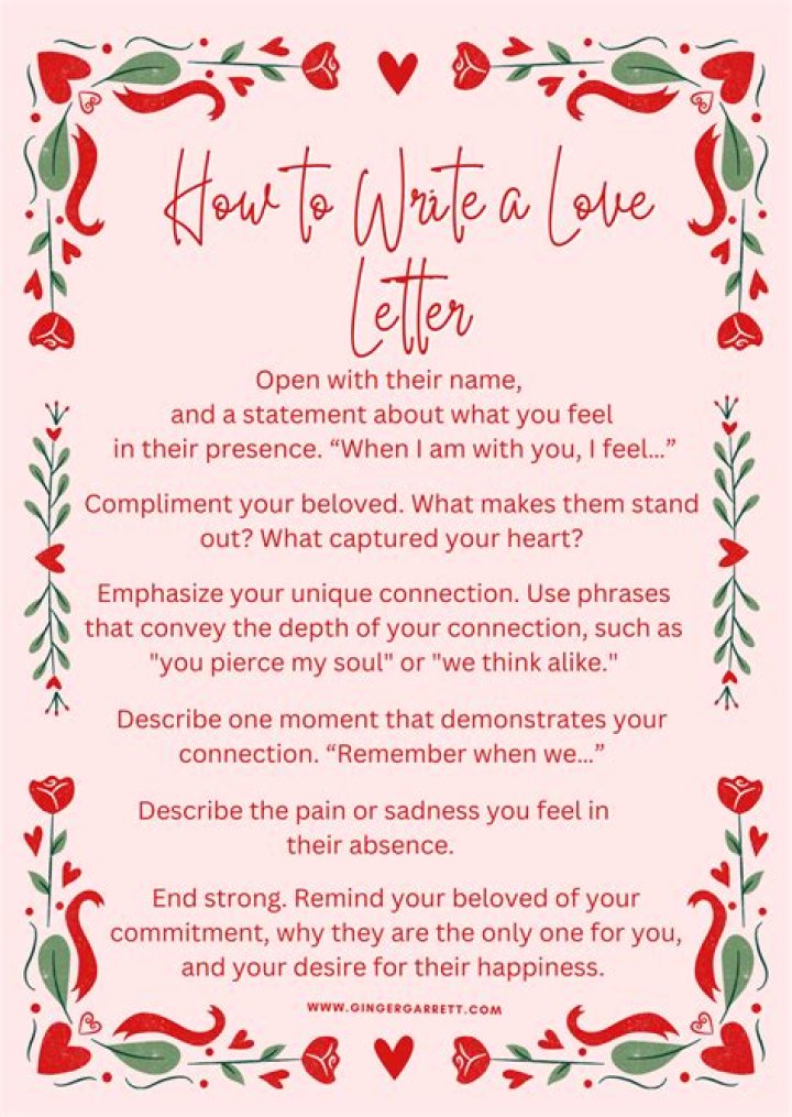 How do you write a love letter in German?
