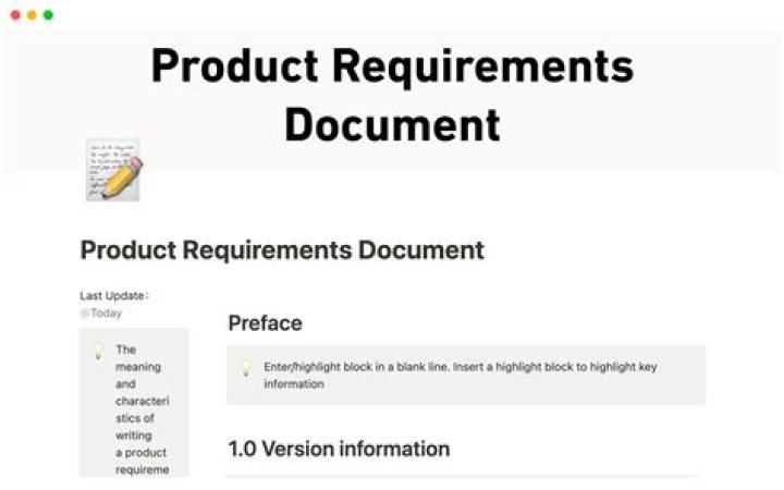 How do you write a requirement document?