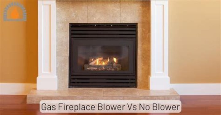 How does a blower work on a gas fireplace?